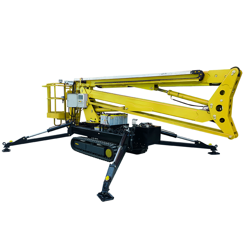 Crawler boom lift with hydraulic support legs with CE Factory price