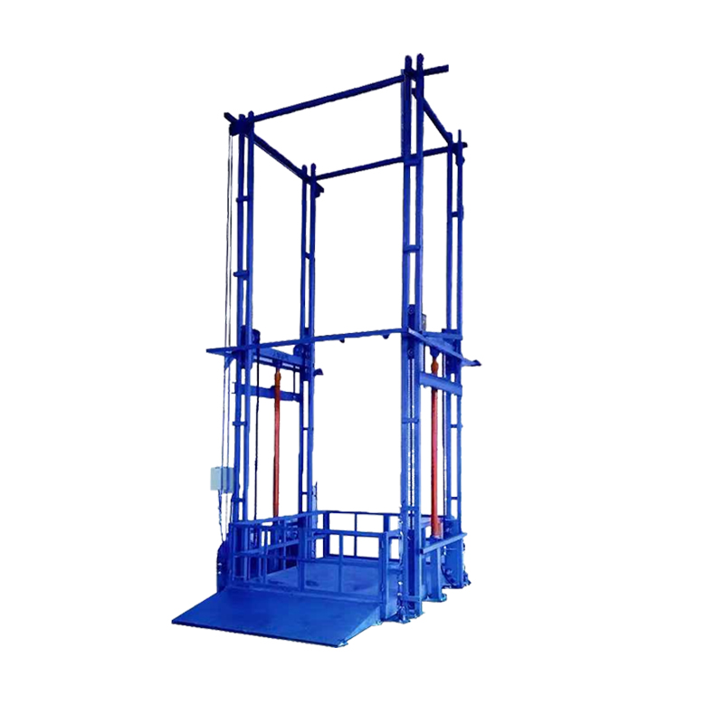 Elevador de carga hidráulico de almacén Riel de guía Fabricante de elevadores de carga