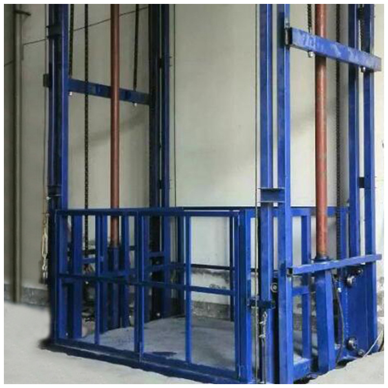 Warehouse Guild Rail Outdoor Cargo Lift Plataforma de carga Fabricante