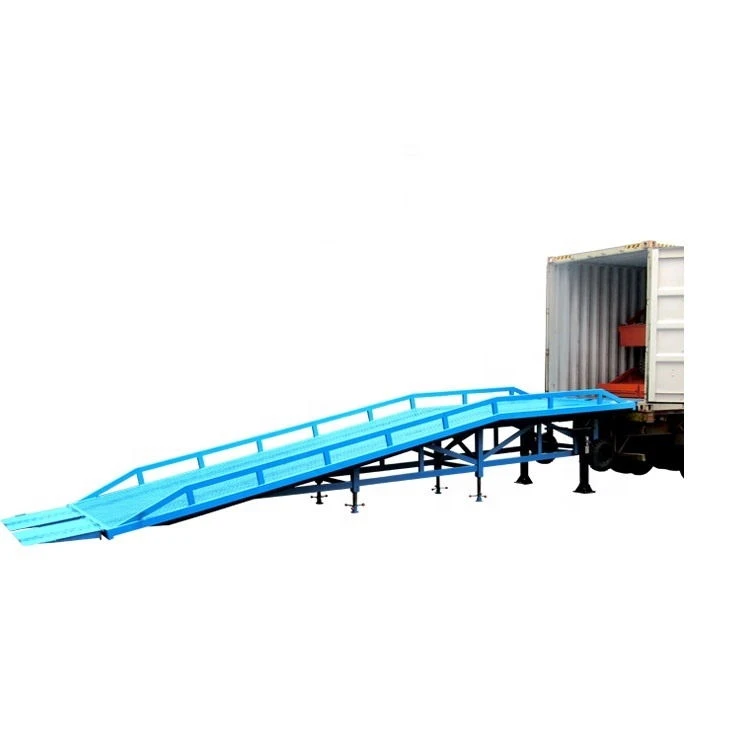Hydraulic loading ramp for trucks