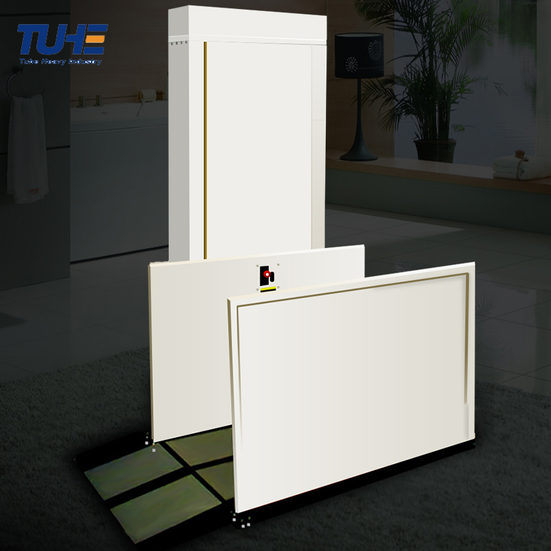 Easy access commercial vertical platform lift manufacturer