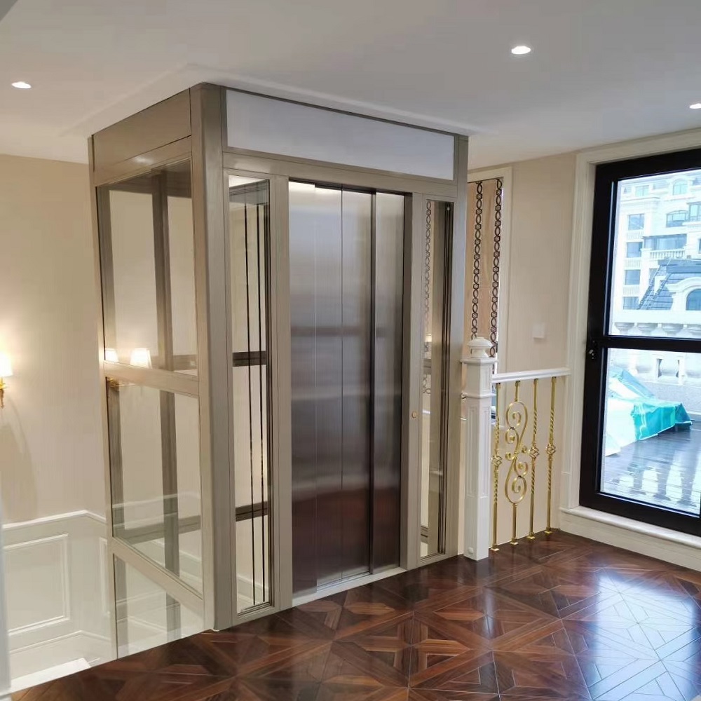 Hydraulic 4 floor 400kg loading home platform lift price