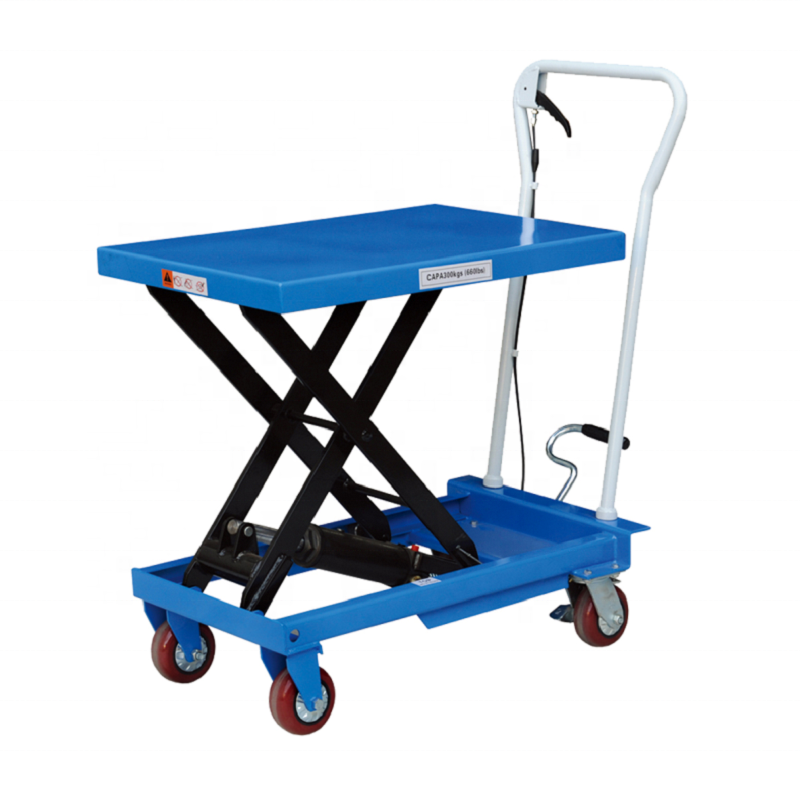 Hydraulic Manual Lifting Table Manufacturers Scissor Mobile Trolley