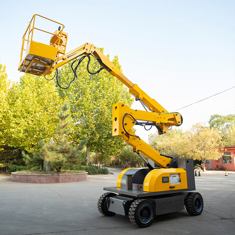 Plataforma elevadora autopropulsada articulada móvil hidráulica de 10 m