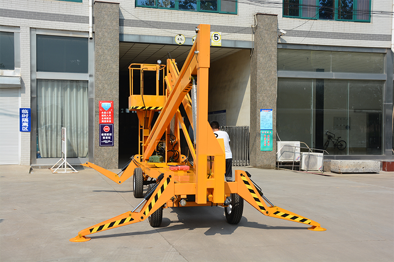 Hydraulic self drive diesel / battery boom lifting tables working platform OEM