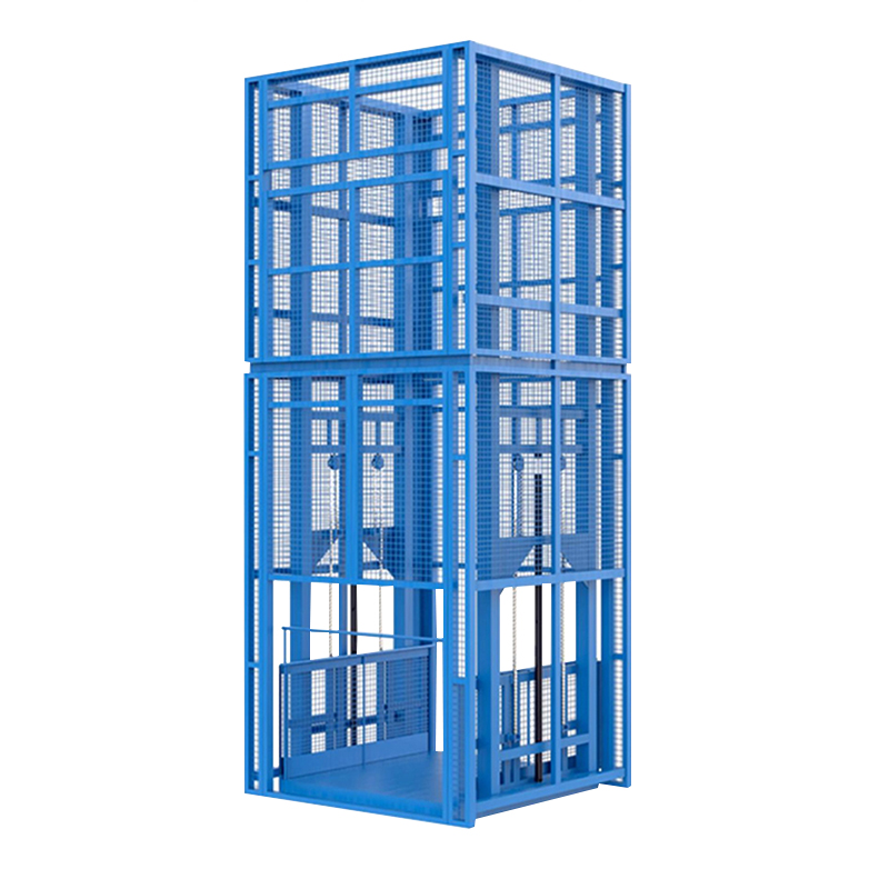 Warehouse Cargo Lift Platform Guide Rail Elevator Factory 