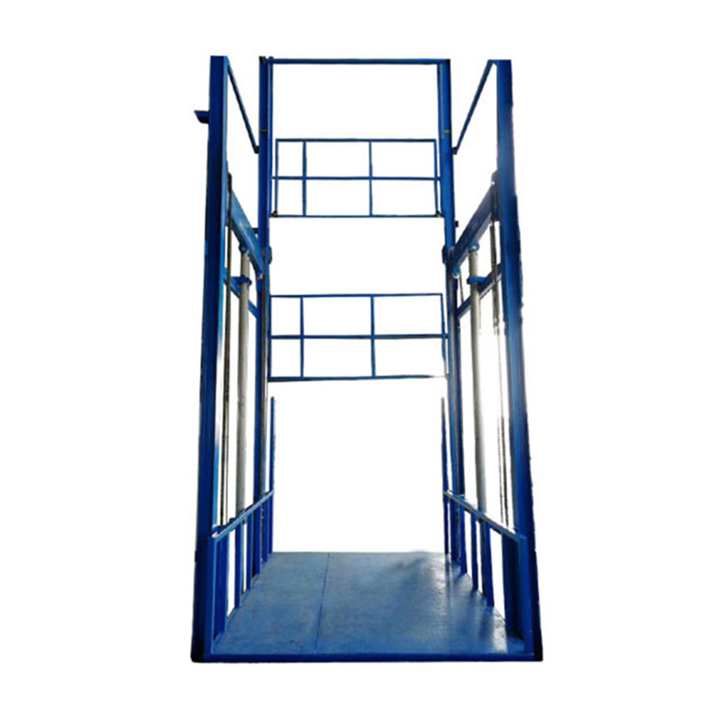 Heavy duty guide rail hdraulic warehouse cargo lift price