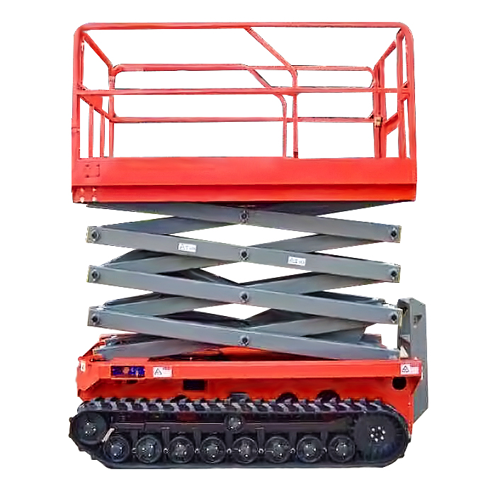 6-12m Track Crawler Self Propelled Scissor Lift Battery Power