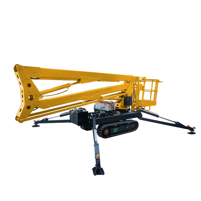 Crawler boom lift with hydraulic support legs with CE Factory price