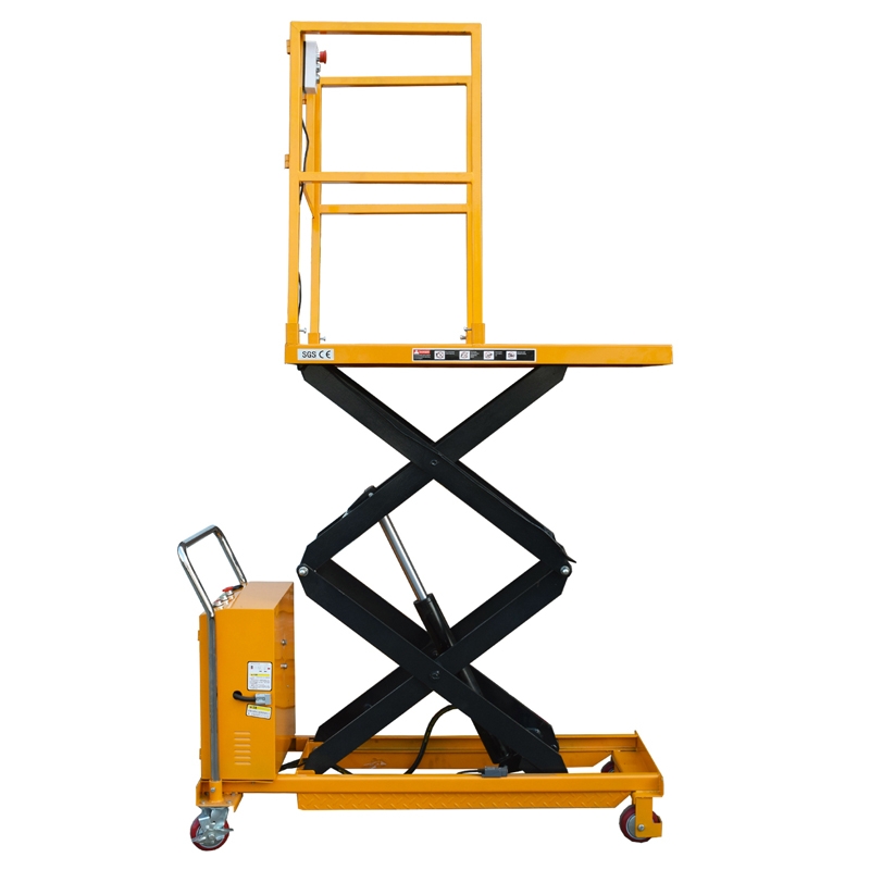 Semi Electric Double Scissor Lift Table Hydraulic Platform Trolley CE 