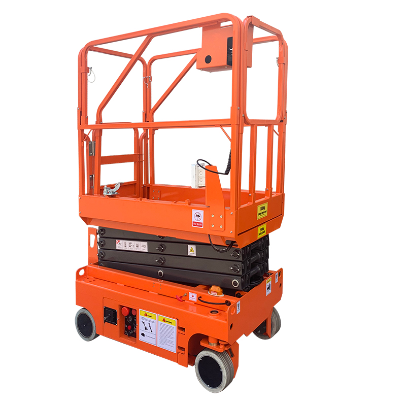 Electric battery power self propelled scissor lift with Mini platform 