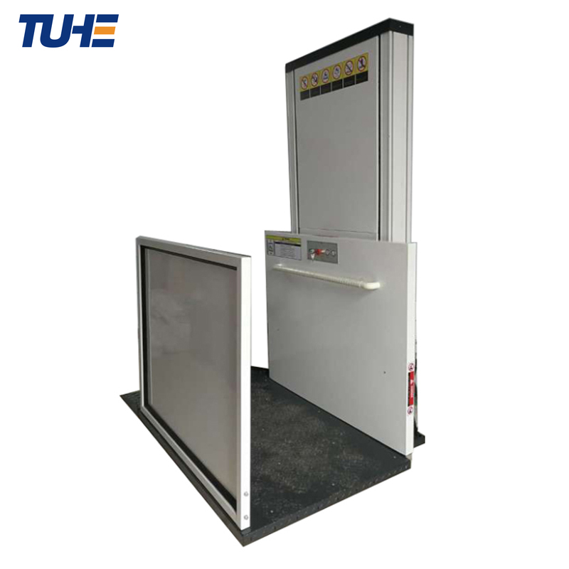 Hydraulic wheelchair lift exterior vertical platform lift