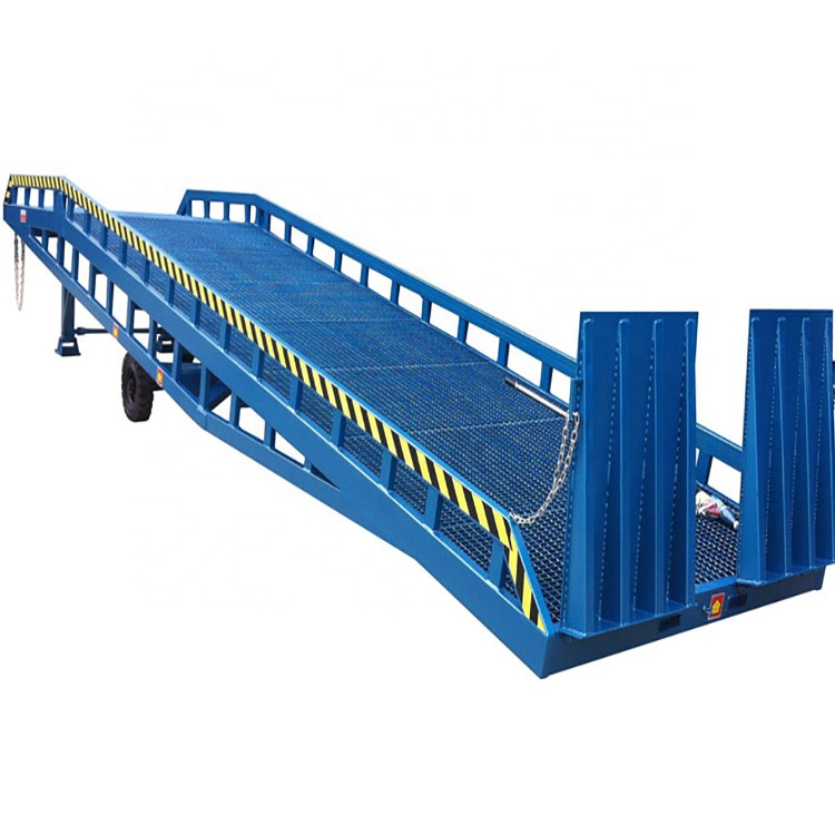 8000KG Portable Loading Ramp Hydraulic Mobile Harbor Unloading CE