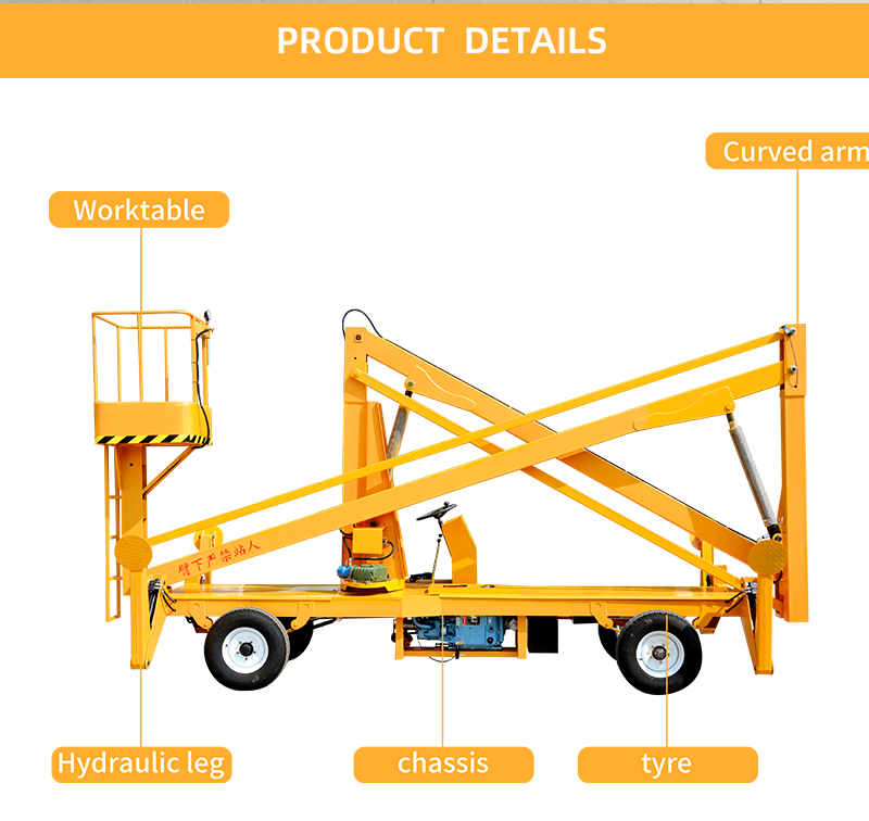 OEM High altitude operation automatic hydraulic telescopic boom lift