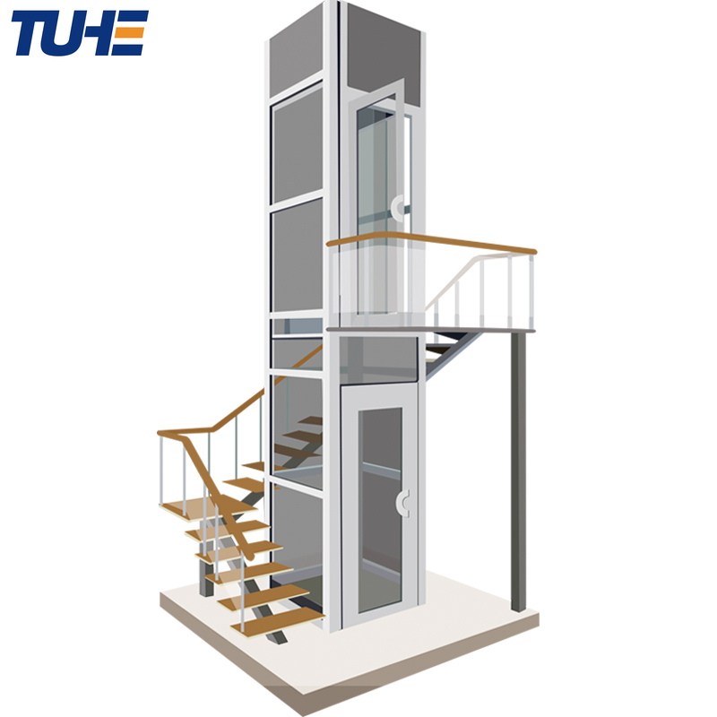 Custom home elevator hydraulic platform lift for home