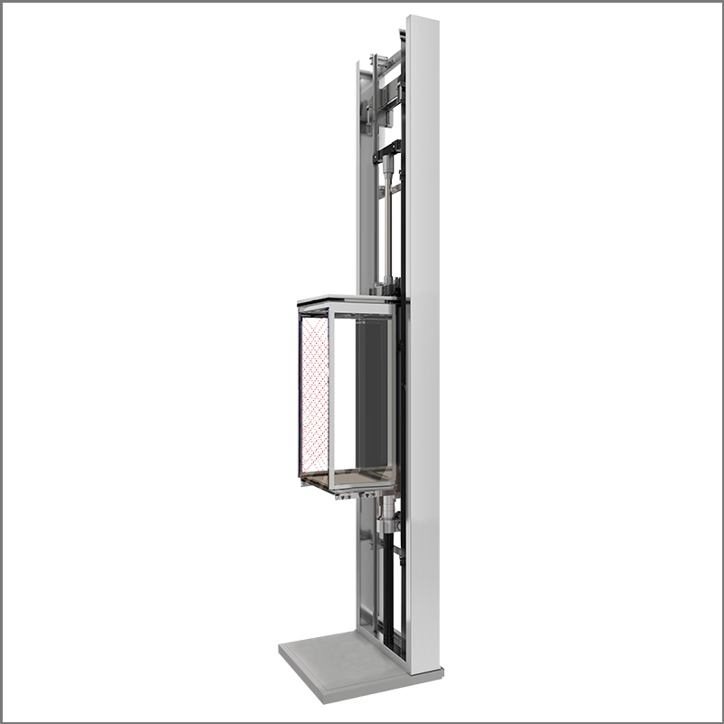 Ascensor eléctrico para pasajeros domésticos hidráulicos que construyen ascensores para interiores y exteriores de 400 kg