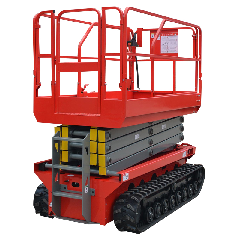 8m 450kg Hydraulic Crawler Scissor Lift Platform with Track