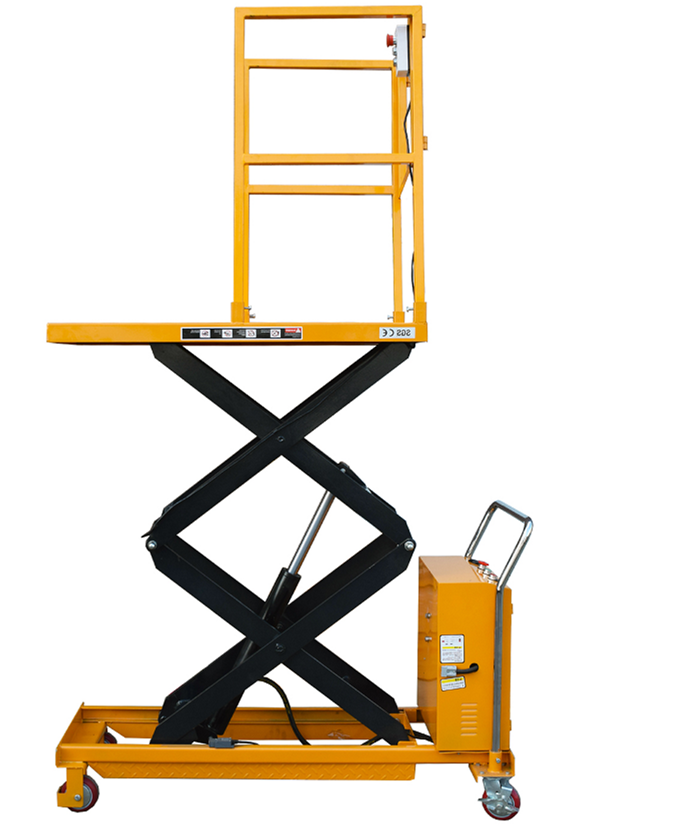 1000KG Hydraulic Lift Table Safety Guardrail Scissor Table Electric Lift