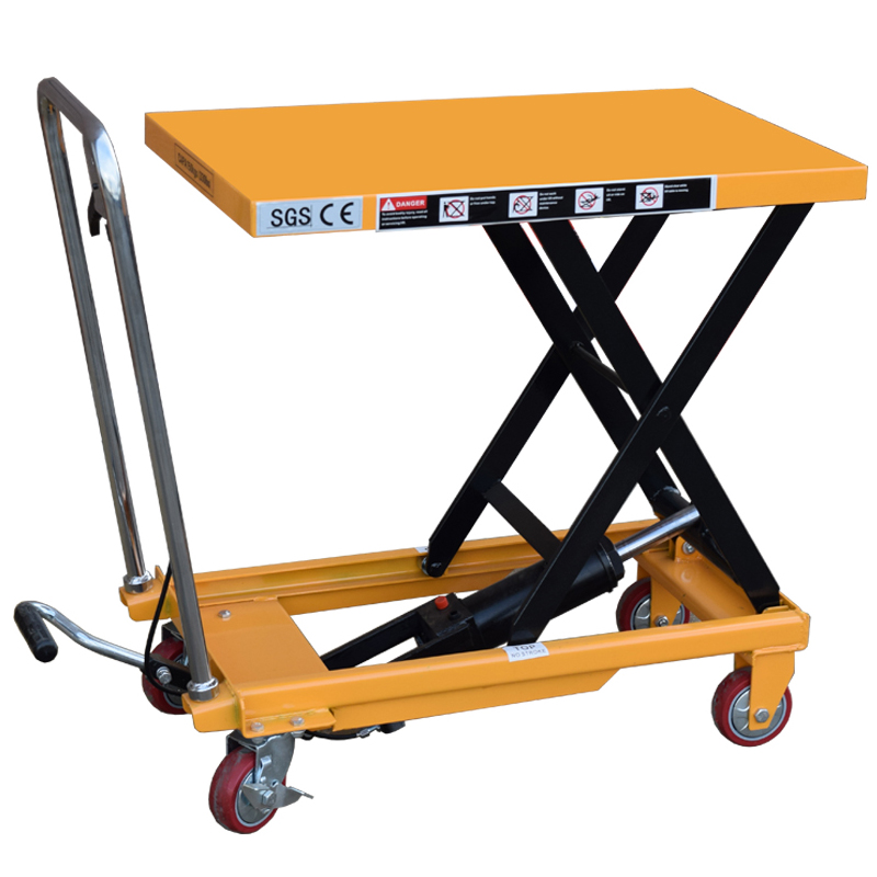 Manual Hydraulic Table Lift CE Manufacturer Flexible Trolley