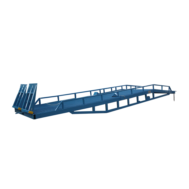 15T Hydraulic Ramp Mobile Yard Loading Ramp Forklift Unloading