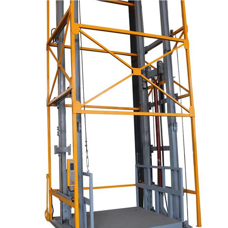 2 Ton Hydraulic Type Safety Device Warehouse Cargo Lift OME For Factory