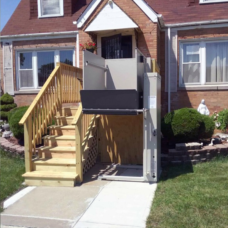 Vertical hydraulic outdoor wheelchair lift canada