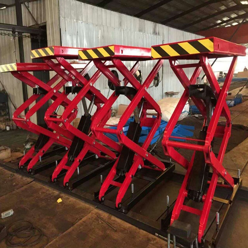 3T 2M In Ground Scissor Car Lift Factory