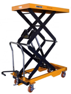 350KG Lift Table Hydraulic Drive Manual Cart Moveable Trolley