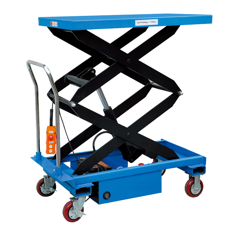 Hydraulic Scissor Lifting Table Mobile Trolley Small Cart 