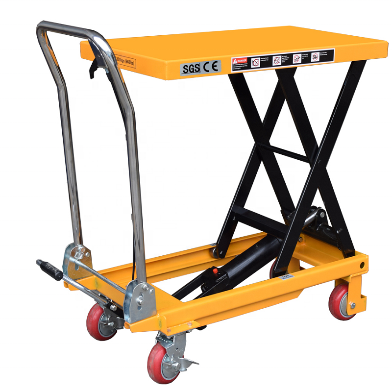 300KG Manual Hydraulic Platform Small Scissor Lift Table Portable Lift 