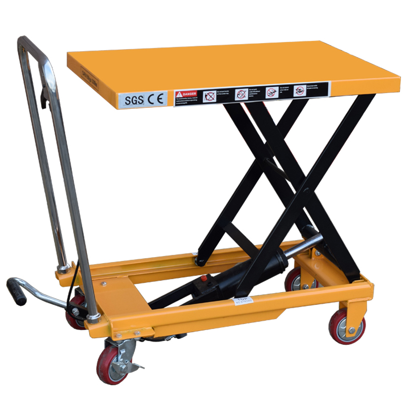 Hydraulic Scissor Lifting Table Mobile Trolley Small Cart 