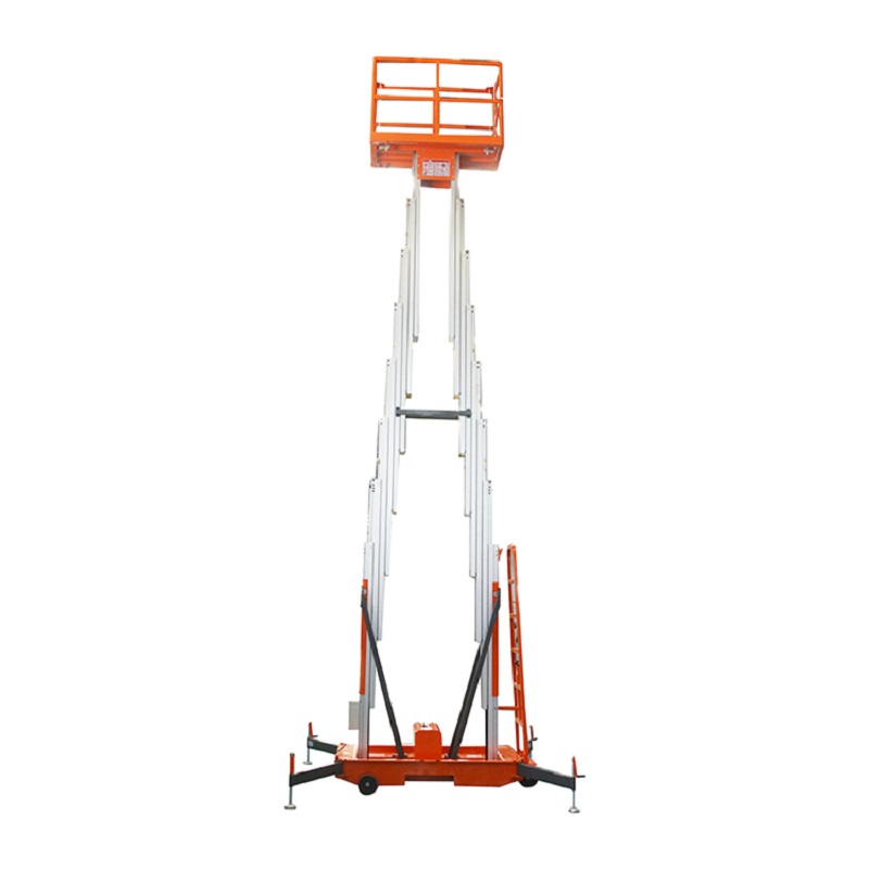 10m OEM Manufactor Double Vertical Hydraulic Electric Mast Lift Platform