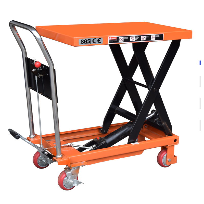 Hydraulic Scissor Lifting Table Mobile Trolley Small Cart 