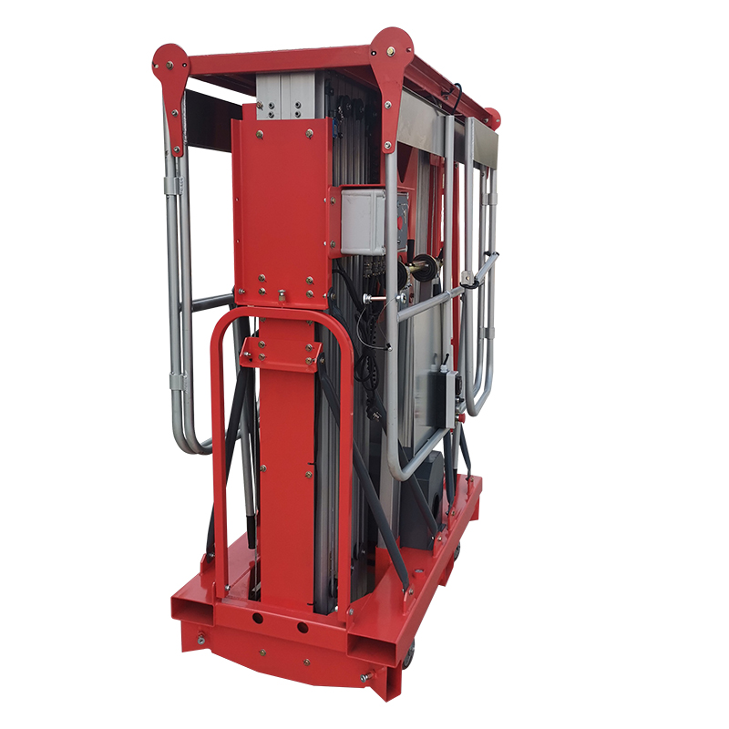 10m Portable Vertical Aluminum Alloy Double Mast Lift For US UK