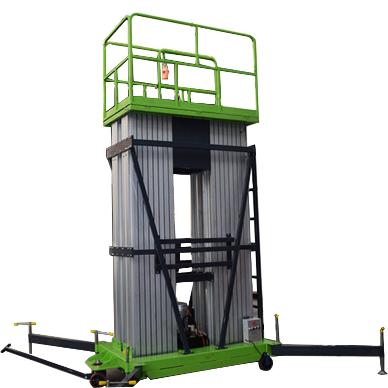 12m Vertical Hydraulic Aerial Work Platform Four Mast Lift OEM ODM Factory