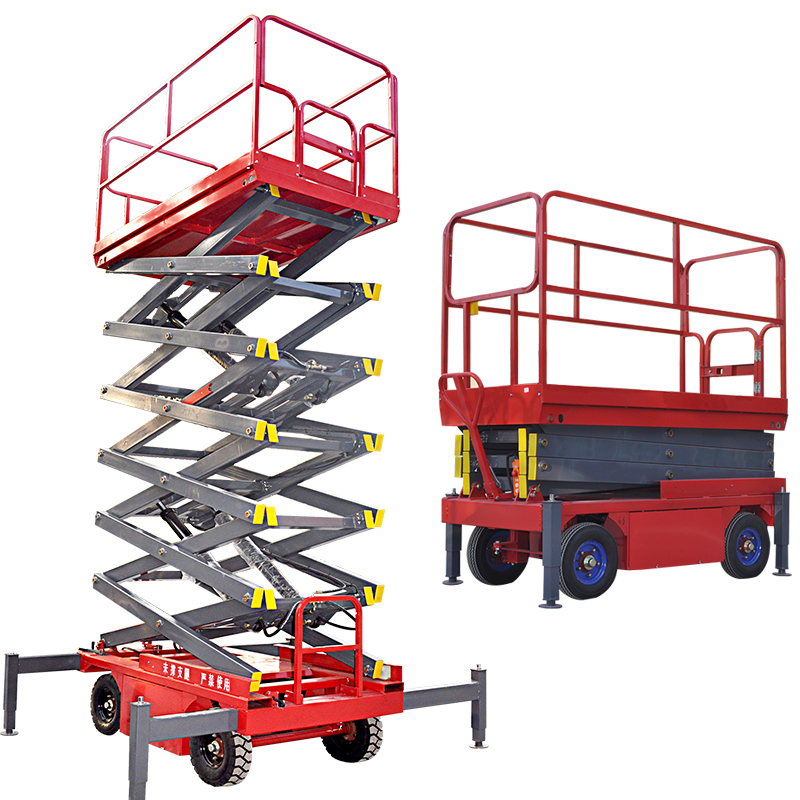 9m Electric Mobile Hydraulic Lift Platform Customized Color