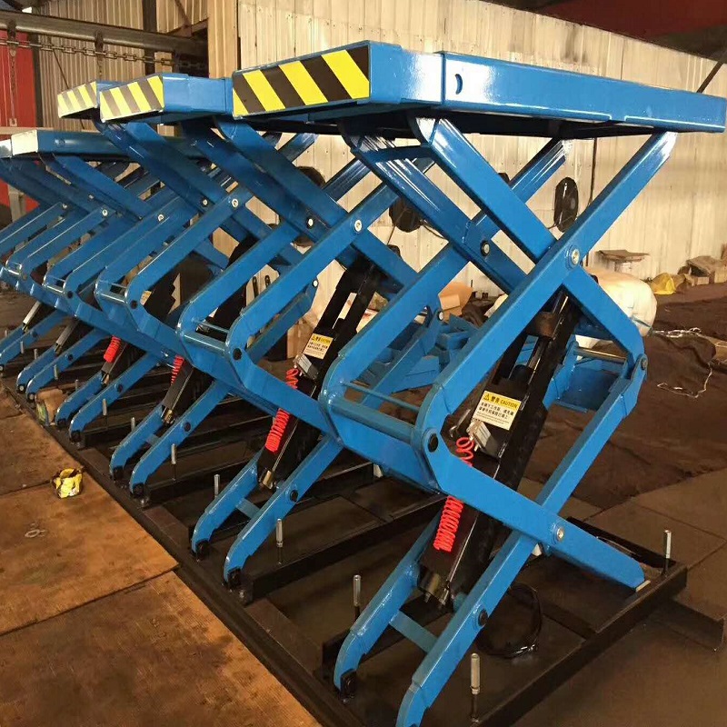 3T 2M In Ground Scissor Car Lift Factory