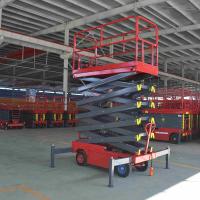 Plataforma de trabajo aéreo elevador de tijera hidráulica de 12 m y 1500 kg a la venta