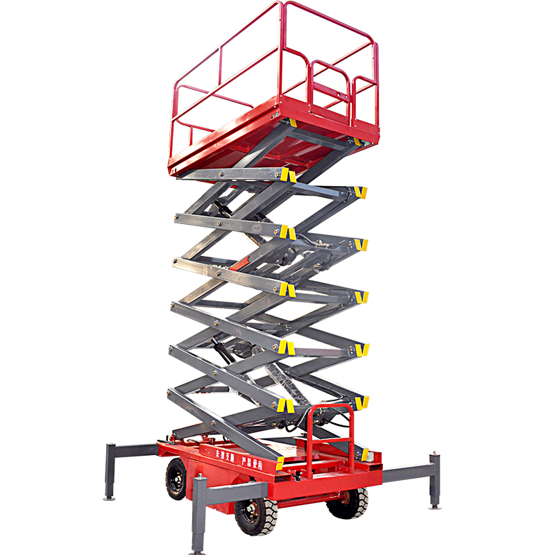 10m 1000kg Hydraulic pump mobile scissor lift platform