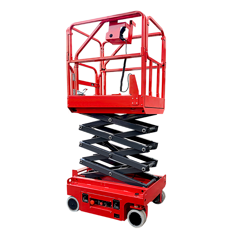 Electric battery power self propelled scissor lift with Mini platform 