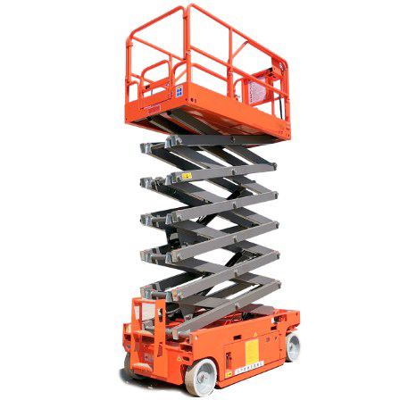 Hydraulic self-propelled scissor lift aerial work platform for sale