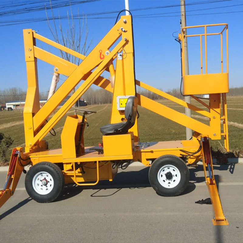 12M Battery powered aerial hydraulic manlift price self propelled telescopic boom lift