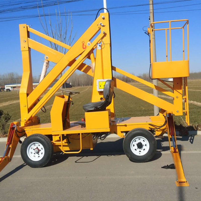 14m Spider man boom lift tables working platform self propelled mobile bucket lift supplier