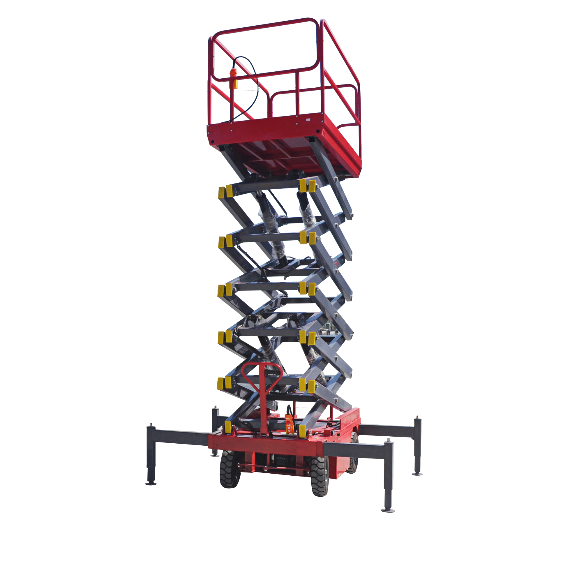 12m 1000kg Hydraulic tow moveable scissor lift Indonesia
