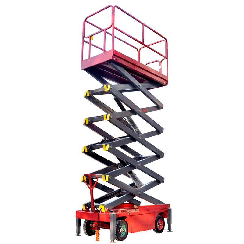 6m 1000kg Hydraulic trailer mobile vertical scissor lift factory