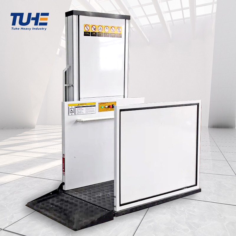 Easy access commercial vertical platform lift manufacturer