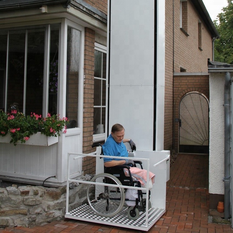 Custom wheelchair platform vertical commercial exterior lift 