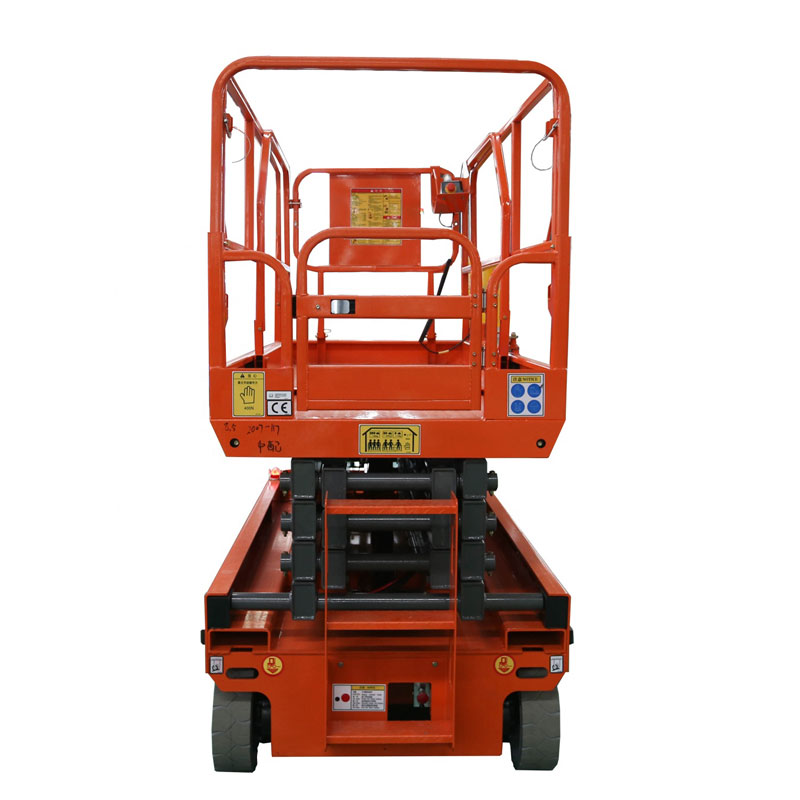 Battery powered mobile electric self-propelled hydraulic scissor lift platform table