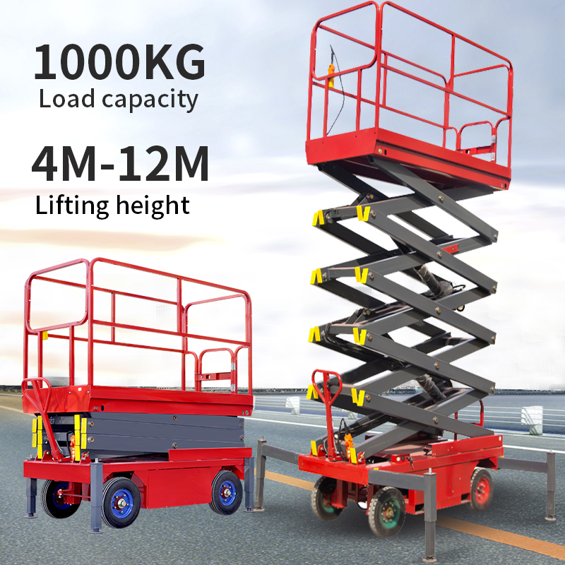 4m 1000kg Mobile Elevated Work Platform Hydraulic Scissor Lift Usa