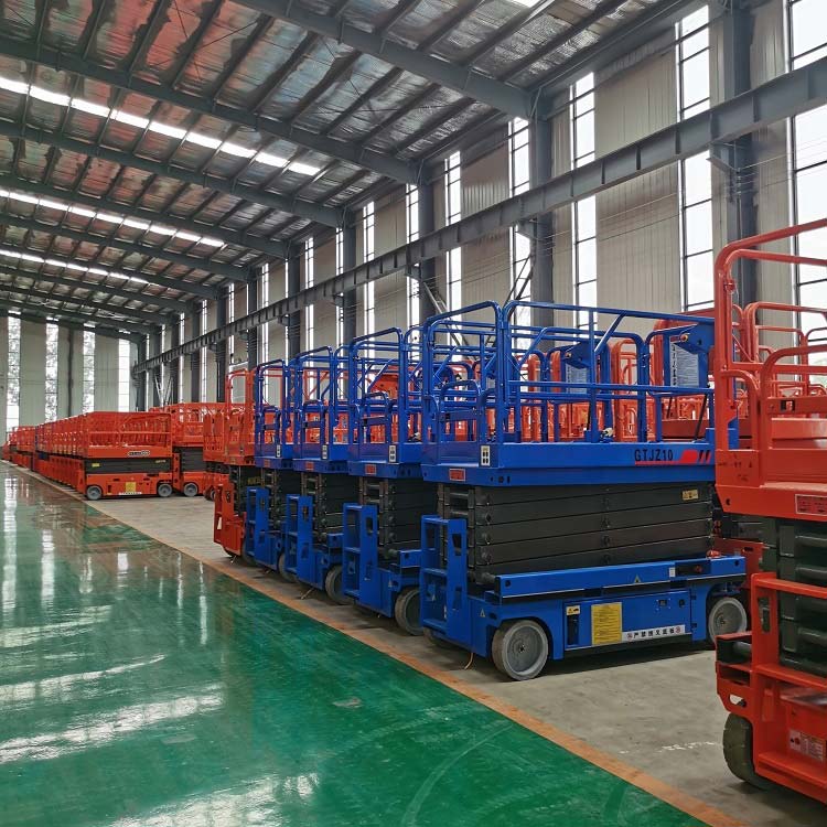 Battery powered mobile electric self-propelled hydraulic scissor lift platform table with good price